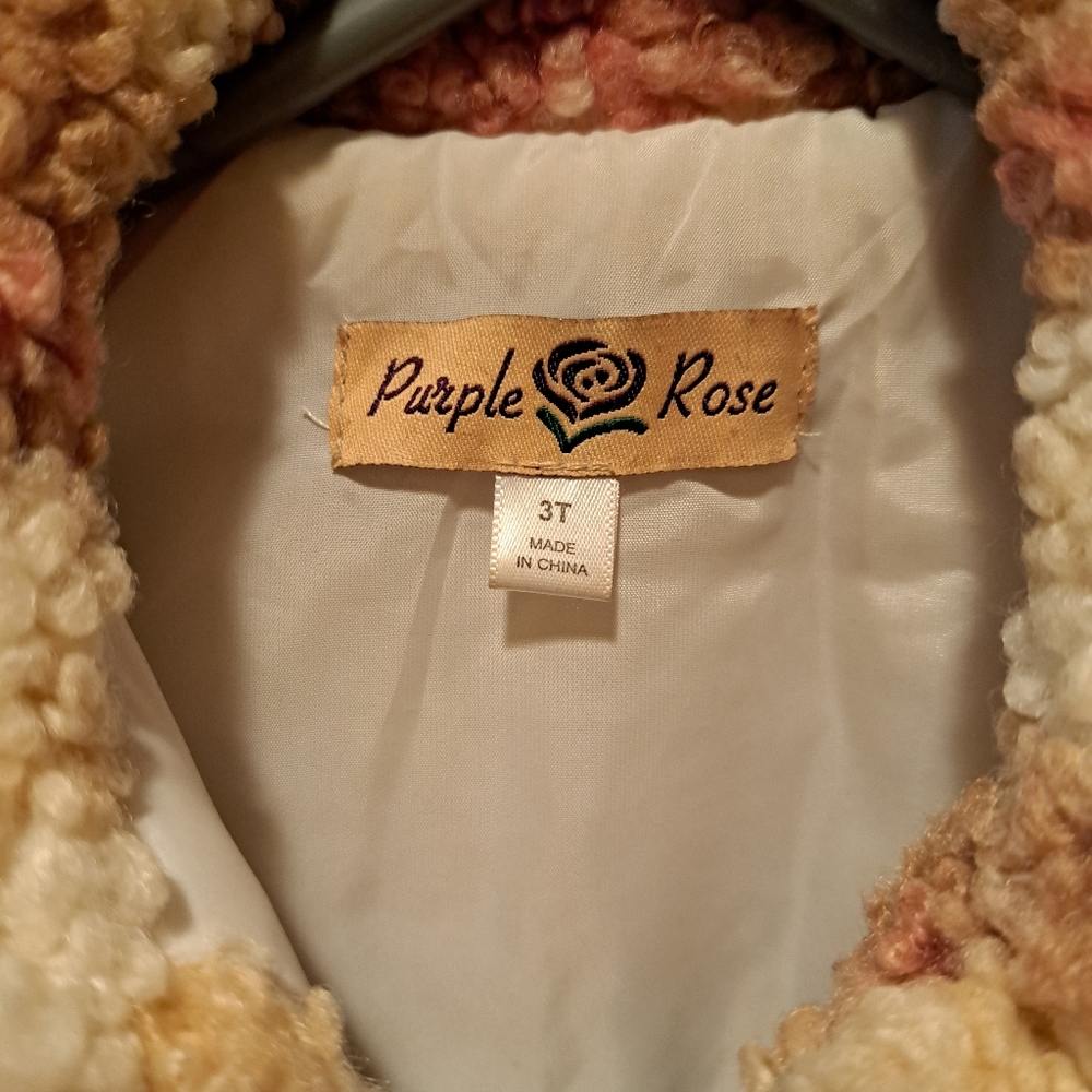 Purple Rose little girl's coat 3T - Picture 4 of 5